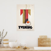 Thee Twining Vintage Poster Theekop Keukenprint (Keuken)