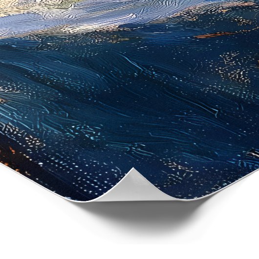 Thee van zonovergoten raam met citrus - Impression Poster (Hoek)