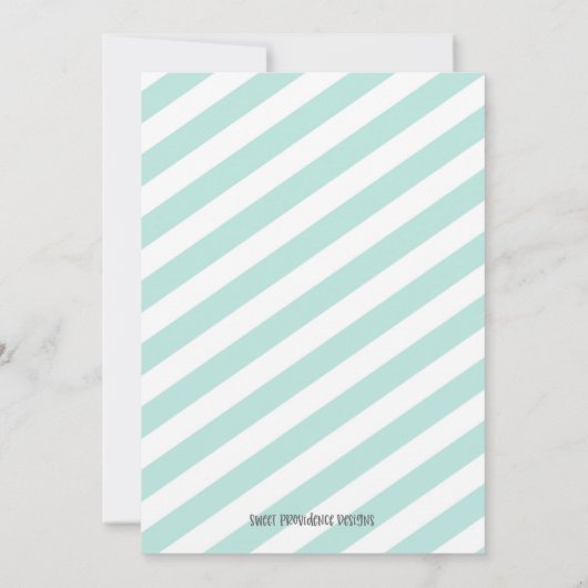 Thee Verjaardagsfeest Uitnodiging (Achterkant)