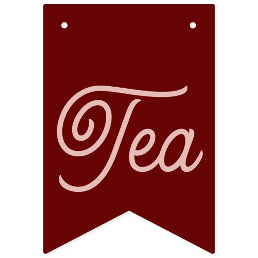 "Thee voor de aanstaande bruid" Berry Banner (Tweede vlag)