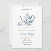 Thee voor de moeder om Baby shower Tea Party Kaart (Voorkant)