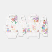 Thee voor drie, derde thee verjaardag bedankdoosjes (Uitgevouwen)