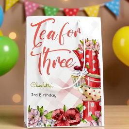 Thee voor drie, thee bloemige verjaardag medium cadeauzakje