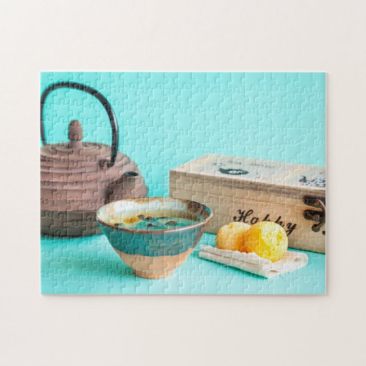thee voor één legpuzzel (Horizontaal)