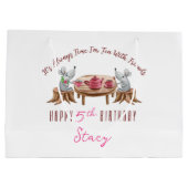 thee voor twee aangepaste cadeautas - groot, glanz (Achterkant)