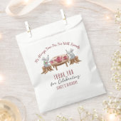 thee voor twee aangepaste witte pleistertas bedankzakje (Geknipt)