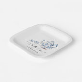 Thee voor twee Baby shower Papieren Bordje (Gebogen)