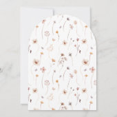 Thee voor twee Boog Bloemen Verjaardag uitnodiging (Achterkant)