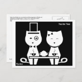 thee voor twee Briefkaarten (Voorkant / Achterkant)