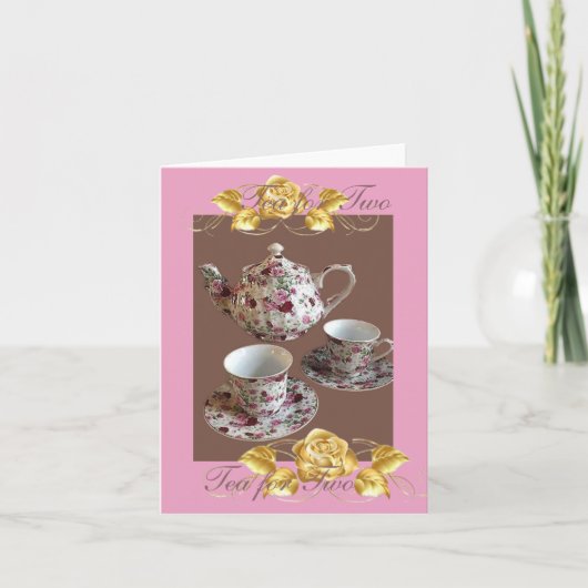 Thee voor twee briefkaarten (Voorkant)