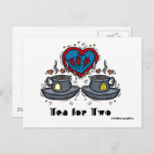 thee voor twee Briefkaarten (Voorkant / Achterkant)