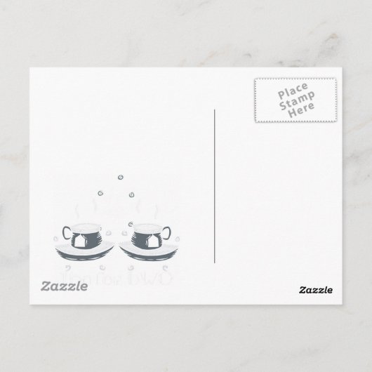 thee voor twee Briefkaarten (Achterkant)