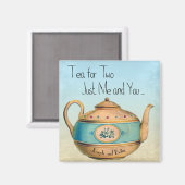 Thee voor twee Gewoon ik en u gepersonaliseerd Magneet (Voorkant / Achterkant)