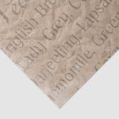 Thee voor twee handschriften op getextureerd perka tissuepapier (Detail)