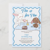 Thee voor twee jaar oude Animal Tea Party 2e verja Kaart (Voorkant)