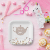 thee voor twee kalveren papieren bordje (Feest)