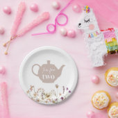 thee voor twee kalveren papieren bordje (Feest)