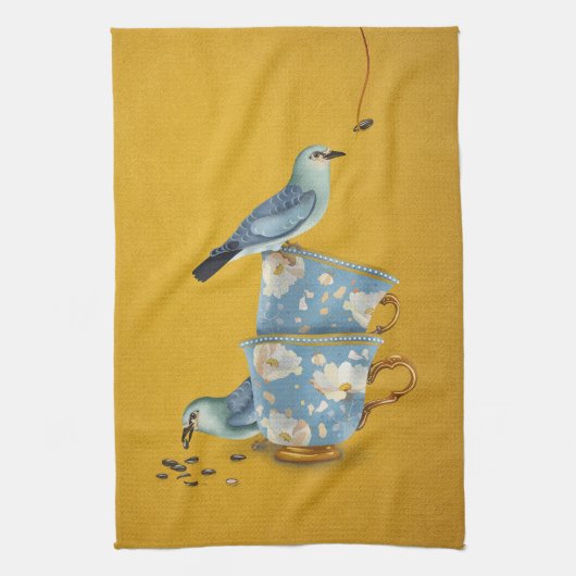 Thee voor twee keukendoek theedoek (Verticaal)