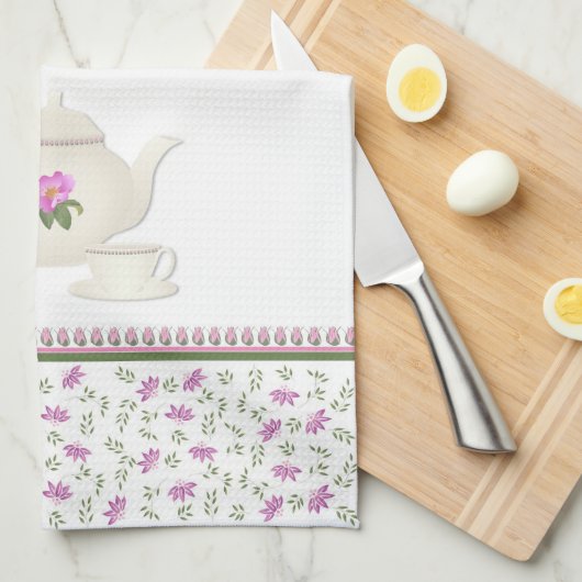 thee voor twee keukenhanddoeken (Quarter Fold)