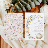 Thee voor twee lente Wildflower Verjaardag Tea Par Kaart