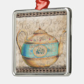 thee voor twee metalen ornament (Links)