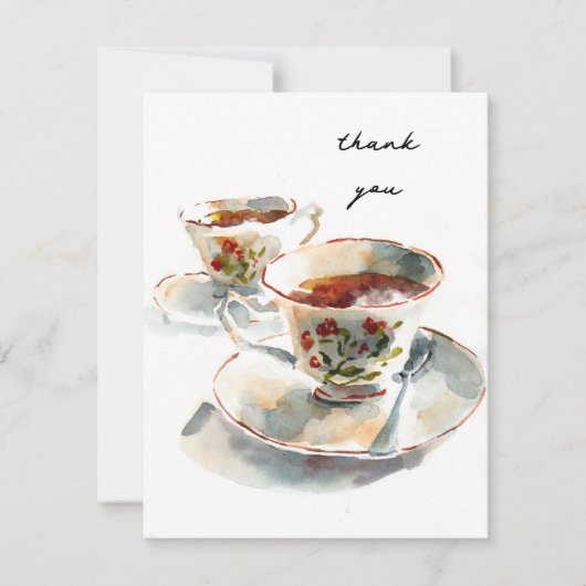 Thee voor twee notitiekaartje (Voorkant)