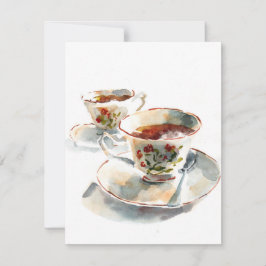 Thee voor twee notitiekaartje