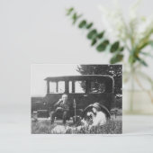 Thee voor twee oude zwarte en witte Afbeeldingen - Briefkaart (Staand voorkant)