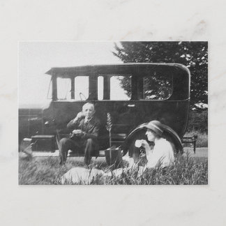 Thee voor twee oude zwarte en witte Afbeeldingen - Briefkaart