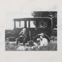 Thee voor twee oude zwarte en witte Afbeeldingen - Briefkaart