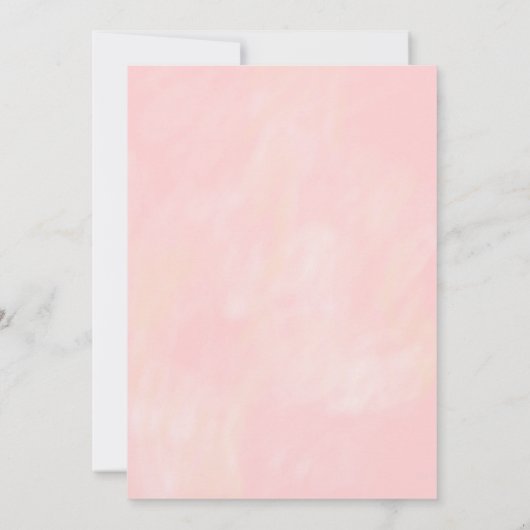 Thee voor twee partij meisje roze goud tweede verj kaart (Achterkant)