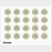 thee voor twee ronde sticker (Vel)