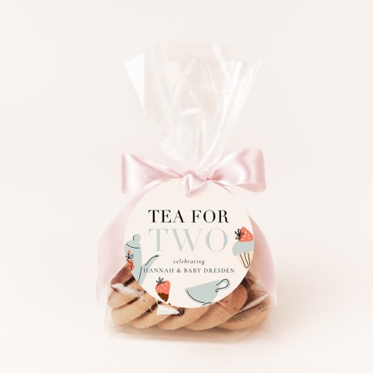 Thee voor twee | Tea Party Baby shower Bedankjes Labels