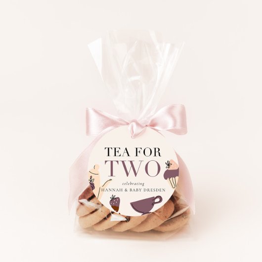 Thee voor twee | Tea Party Baby shower Bedankjes Labels