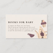 Thee voor twee | Tea Party Baby shower Boeken voor Informatiekaartje (Voorkant)