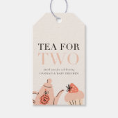 Thee voor twee | Tea Party Baby shower Favor Cadeaulabel (Voorkant)