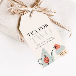 Thee voor twee | Tea Party Baby shower Favor Cadeaulabel