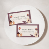 Thee voor twee | Tea Party Baby shower Luier Raffl Informatiekaartje