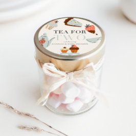 Thee voor twee | Tea Party Baby shower Ronde Sticker