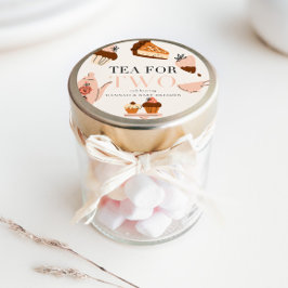 Thee voor twee | Tea Party Baby shower Ronde Sticker