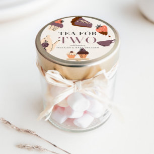 Thee voor twee   Tea Party Baby shower Ronde Sticker