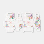 Thee voor twee, thee verjaardag bedankdoosjes (Uitgevouwen)