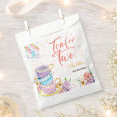 Thee voor twee, thee verjaardag bedankzakje (Geknipt)