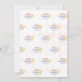 Thee voor twee, thee verjaardag kaart (Achterkant)