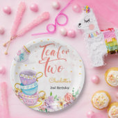Thee voor twee, thee verjaardag papieren bordje (Feest)