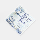 Thee voor twee, tweede verjaardag voor kinderen servet (Hoek)