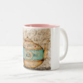 thee voor twee tweekleurige koffiemok (Voorkant rechts)