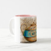 thee voor twee tweekleurige koffiemok (Voorkant links)