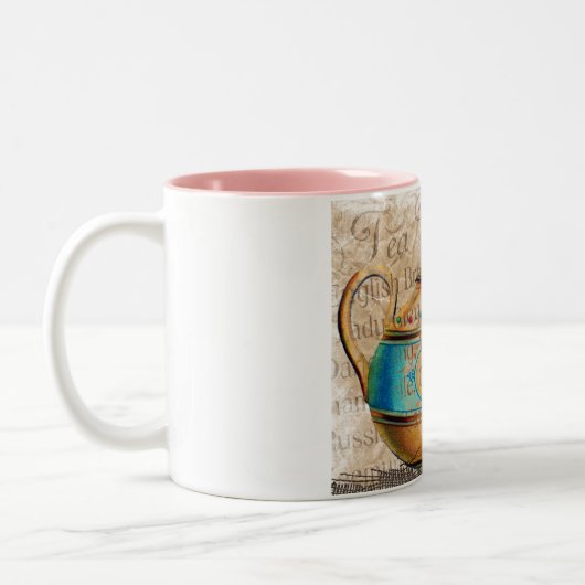 thee voor twee tweekleurige koffiemok (Links)