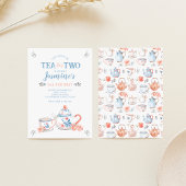 Thee voor twee verjaardag uitnodiging